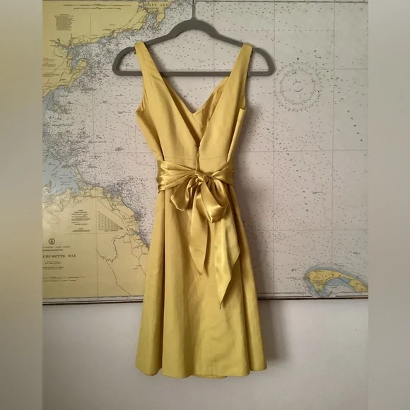 JCREW Canary Yellow A-Line Dress - Picture 8 of 16